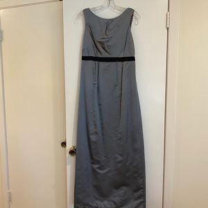 Vera Wang Lavender label evening gown with black tie detail at waist
